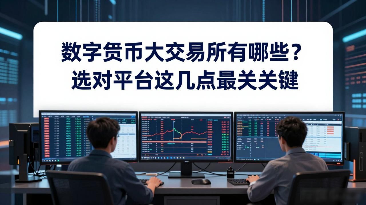 数字货币大交易所有哪些?选对平台这几点最关键