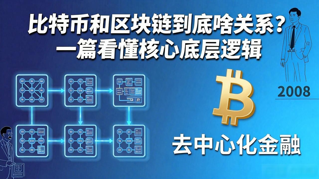 比特币和区块链到底啥关系?一篇看懂核心底层逻辑