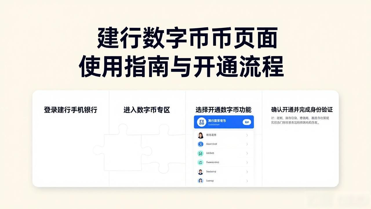 建行数字货币页面使用指南与开通流程