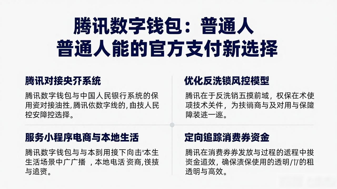 腾讯数字钱包:普通人能用的官方支付新选择