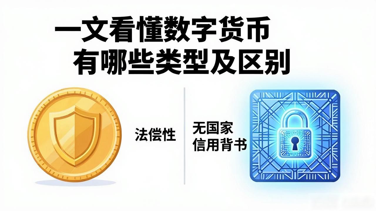 一文看懂数字货币有哪些类型及区别