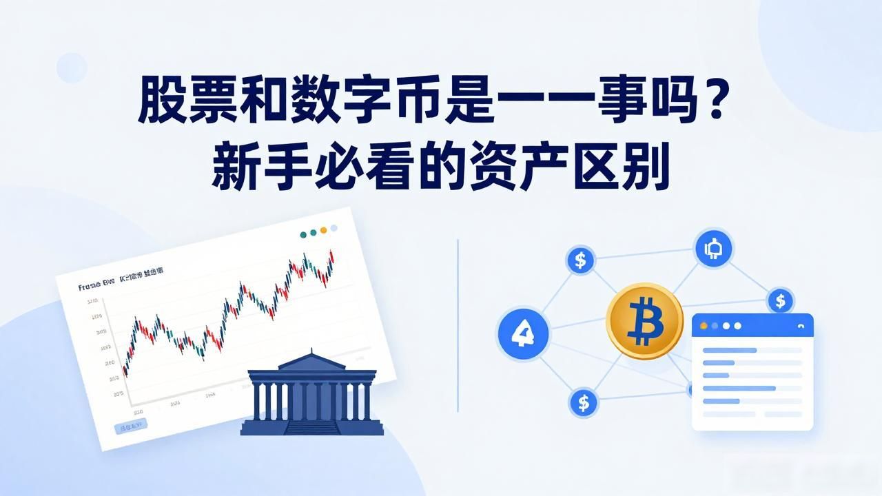 股票和数字货币是一回事吗?新手必看的资产区别