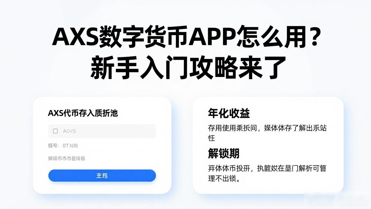 AXS数字货币APP怎么用?新手入门攻略来了