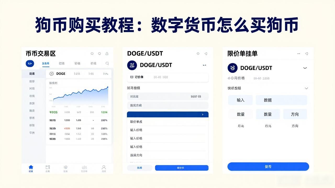 狗币购买教程:数字货币怎么买狗币