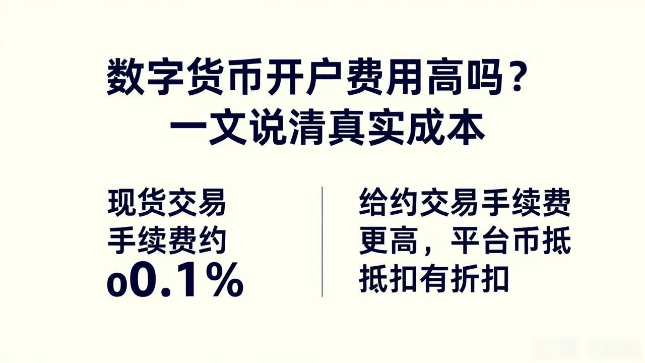数字货币开户费用高吗?一文说清真实成本